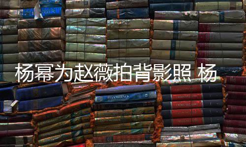 的新戏叫背影为赵薇拍什么照 赵薇合作杨幂杨幂